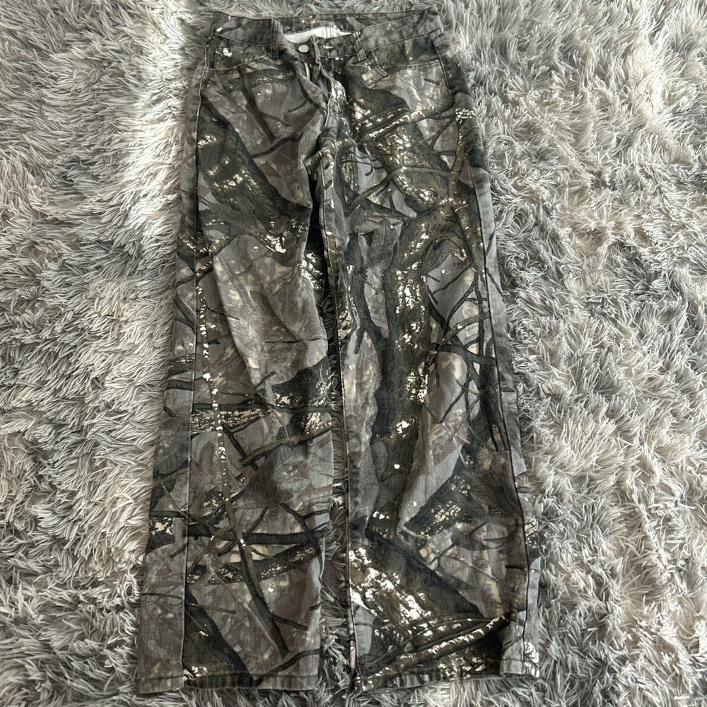 Camouflage Patterned Pants